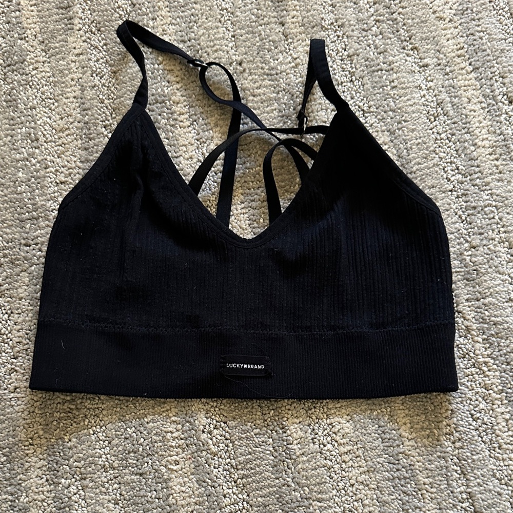 Lucky Brand Black Strappy Bralette